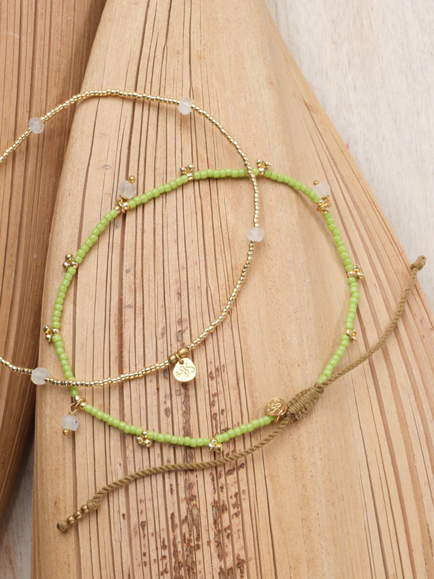 Anklet Spice Moonstone gold | A Beautiful Story