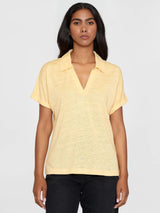 Polo Yellow Linen | Knowledge Cotton Apparel