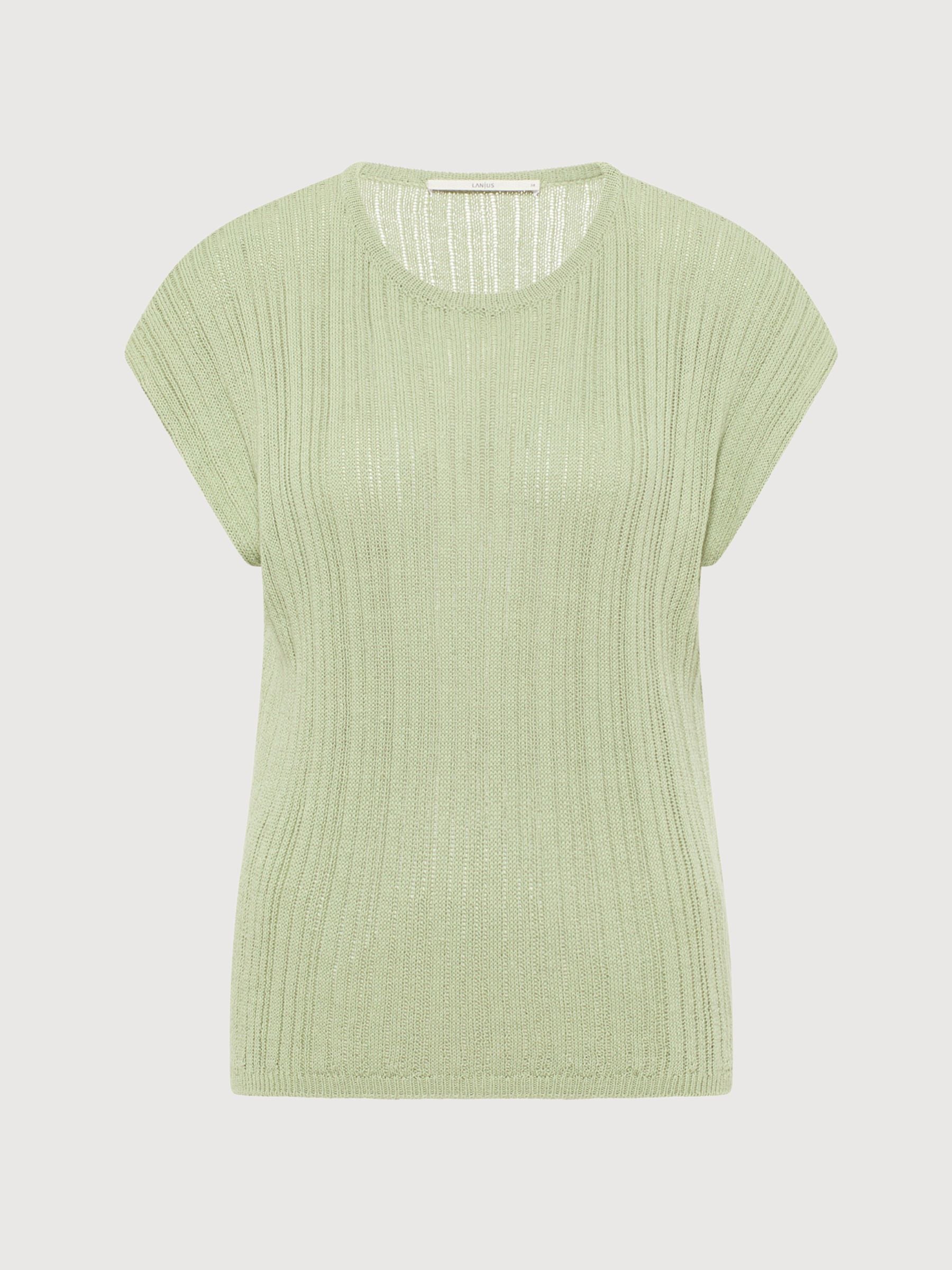 Knitted T-Shirt in Linen & Organic Cotton | Lanius