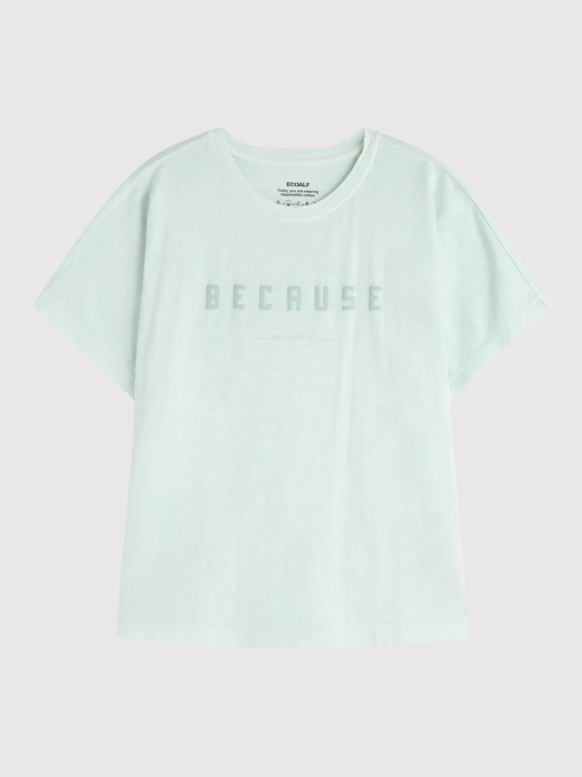 T-Shirt Kemi Light Blue in Organic Cotton | Ecoalf
