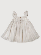 Dress with Flutter Sleeves Kid girl Organic Cotton | People Wear Organic