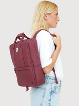 Daily 13 Plum Recycled Polyester Laptop Backpack | Lefrik