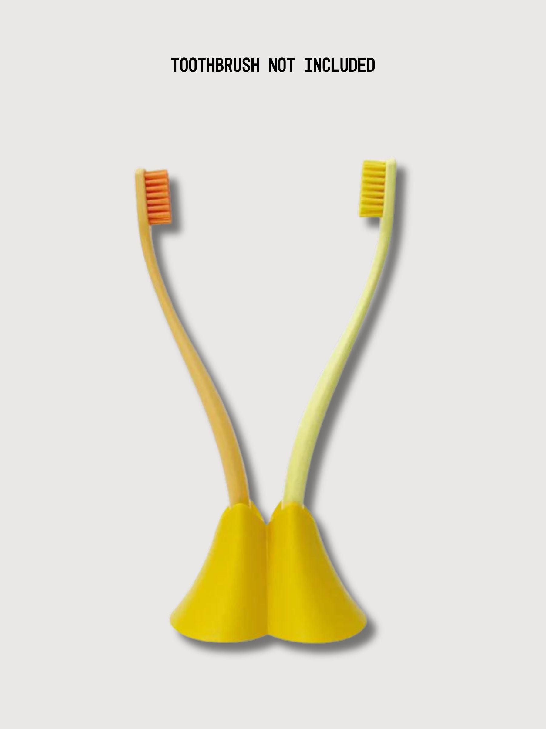 Brush Holder for Couple Yellow | Promis