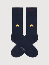Socks Navy Croissant | A-Dam
