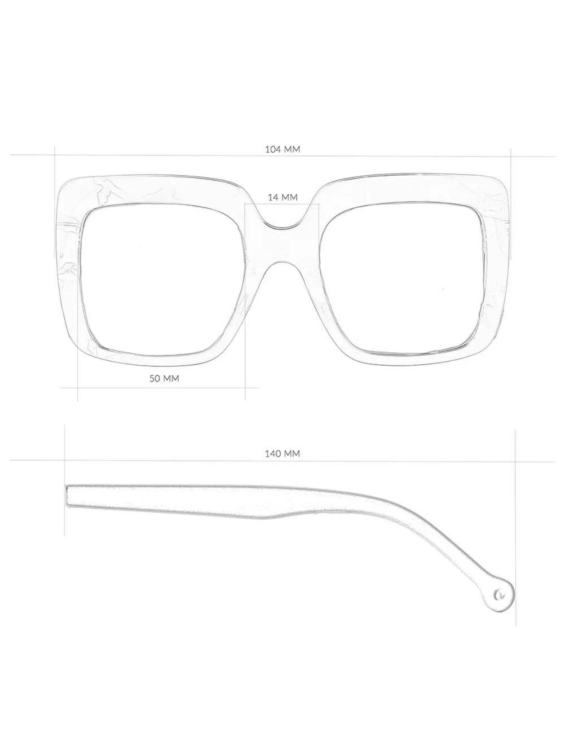 Sunglasses Oceano Recycled Plastic Beige | Parafina