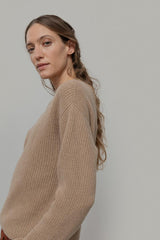 Melissa Women's Recycled Cashmere Sweater – Sand Beige | Rifò