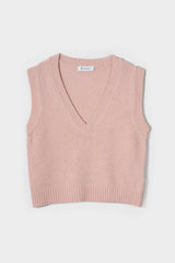 Melania Women's Wool Vest – Cyclamen Pink | Rifò