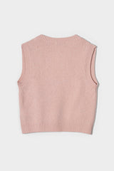 Melania Women's Wool Vest – Cyclamen Pink | Rifò