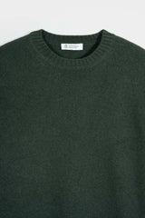 Romeo Men's Recycled Cashmere Crewneck Sweater – Chard Green | Rifò