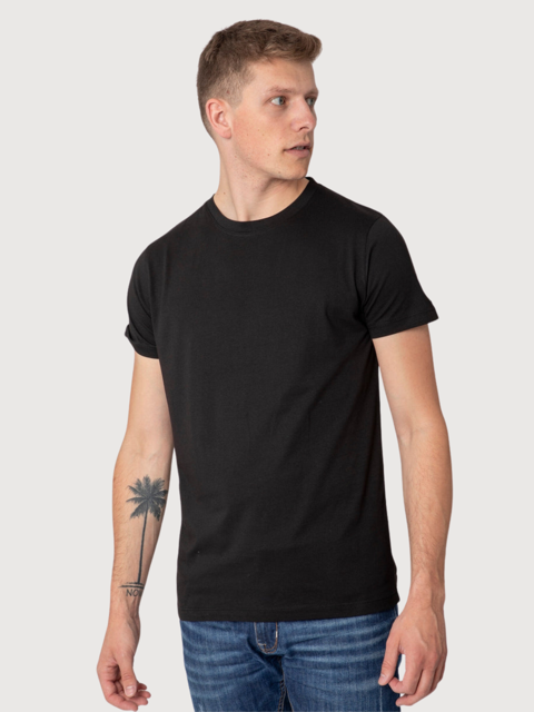 T-shirt Daniel Black in Cotone Organico | Re-Bello.  NT Color