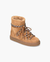 Suede Double Tie Boots Sand | Inuiki