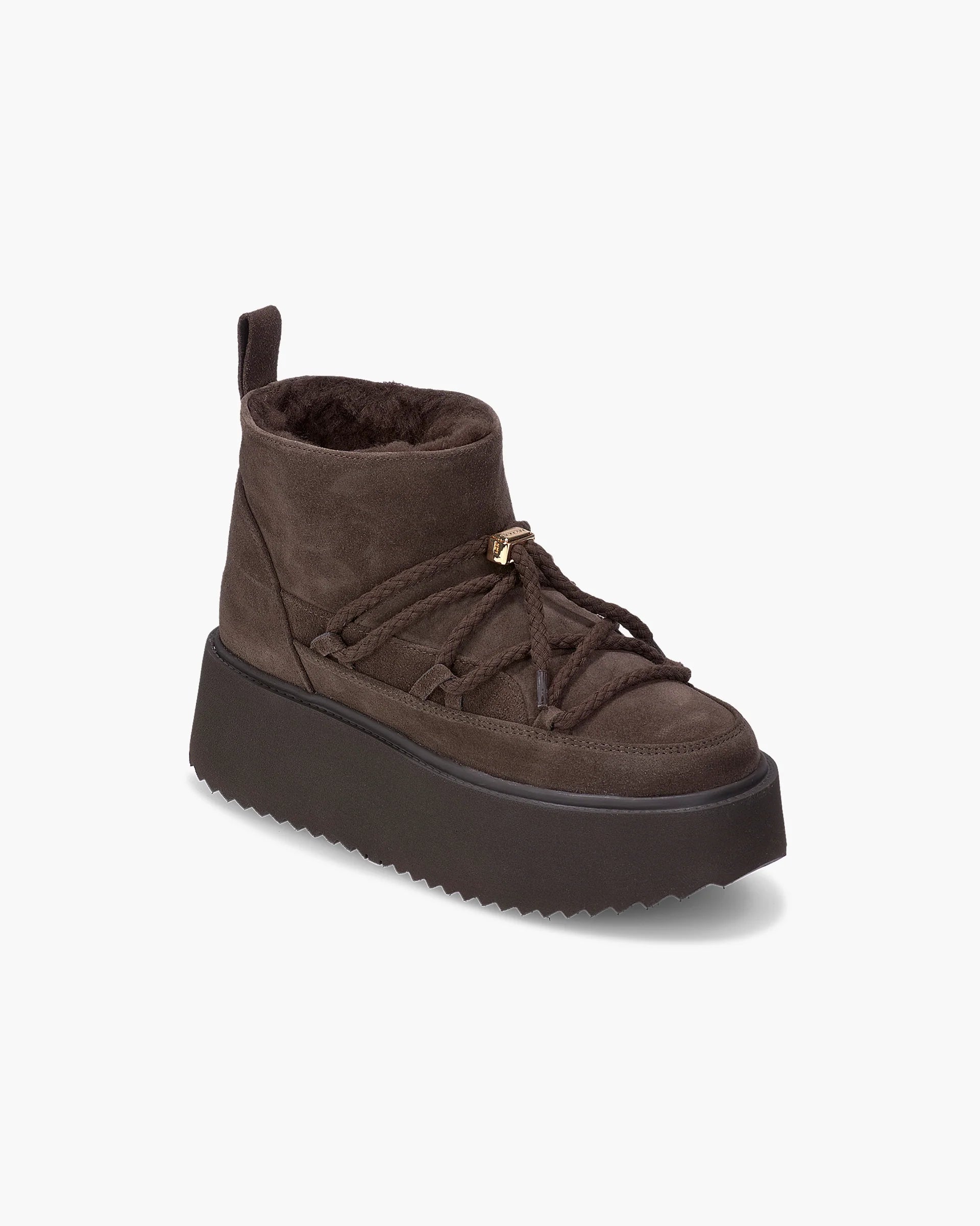 Classic Low Platform Boots Brown | Inuiki