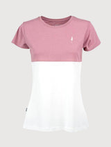 Tree Shirt Woman Bicolor Pink Organic Cotton | Nikin