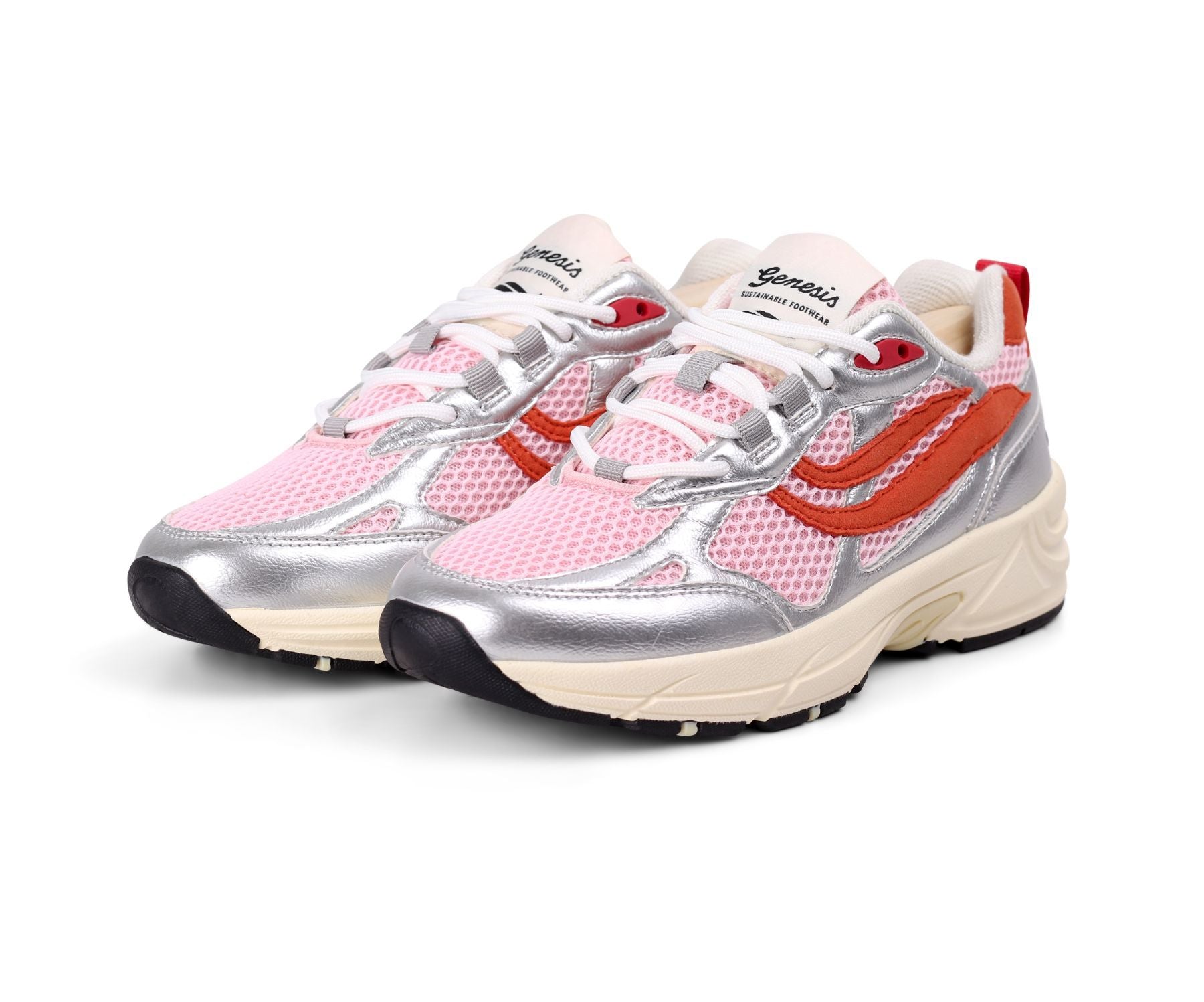 Sneaker Eco 99 Silber/Orange/Blau | Genesis