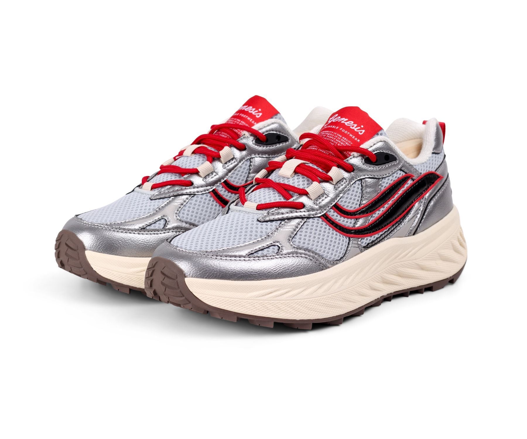 Sneaker Eco 99 Silver/Orange/Blue | Genesis