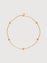 Anklet Beach Carnelian Gold | A Beautiful Story