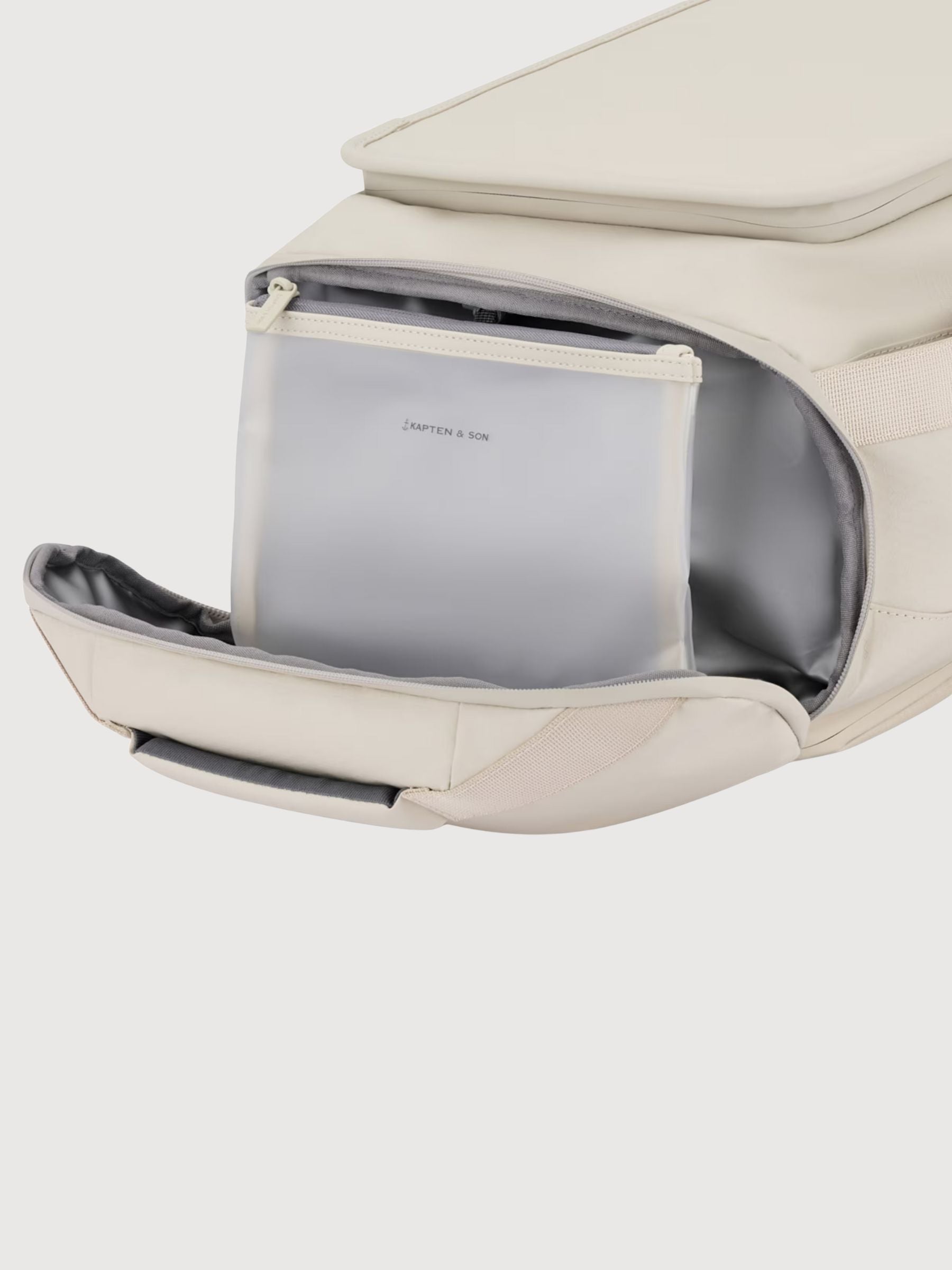 Backpack Lisbo Duffle Small Beige | Kapten & Son