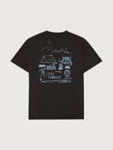 T-Shirt Print Brown Man | Knowledge Cotton Apparel
