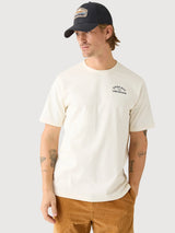 T-Shirt Print White Man | Knowledge Cotton Apparel