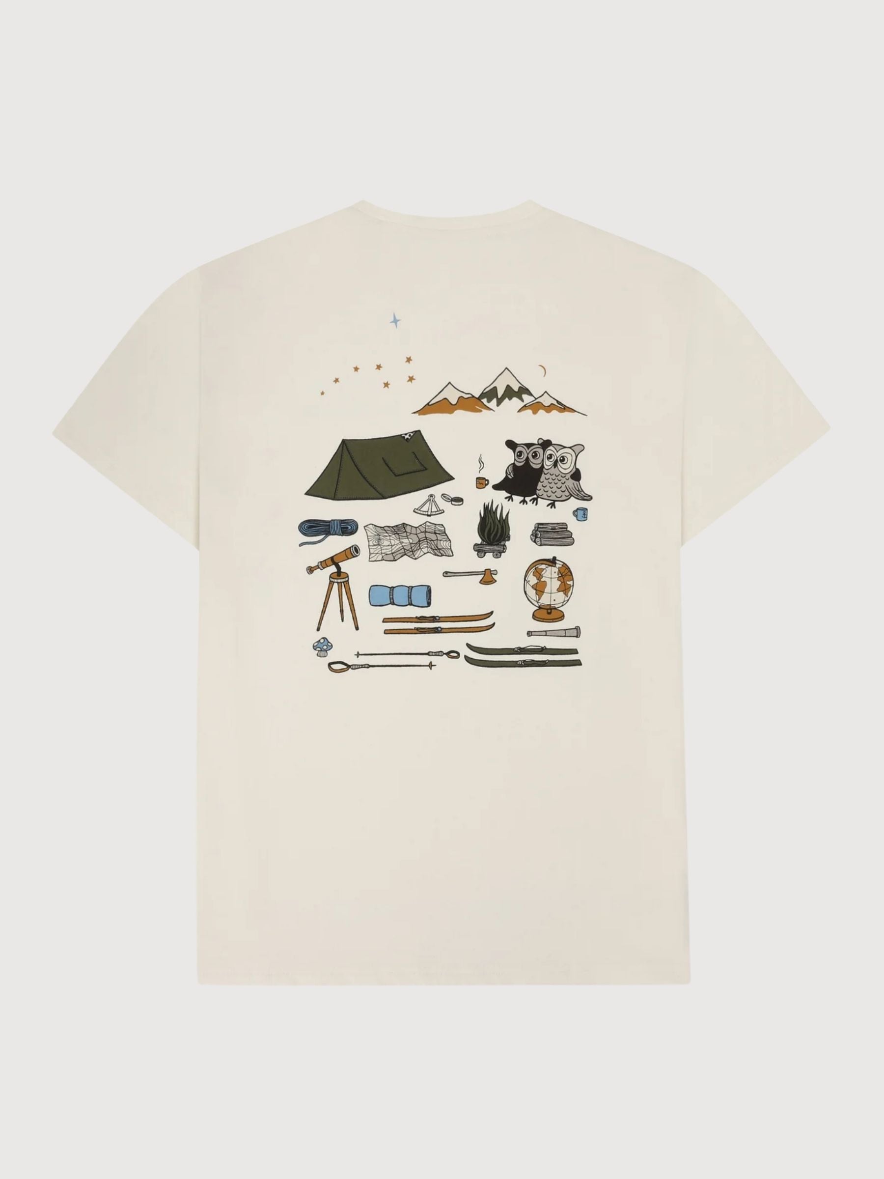 T-shirt stampata uomo bianco | Knowledge Cotton Apparel