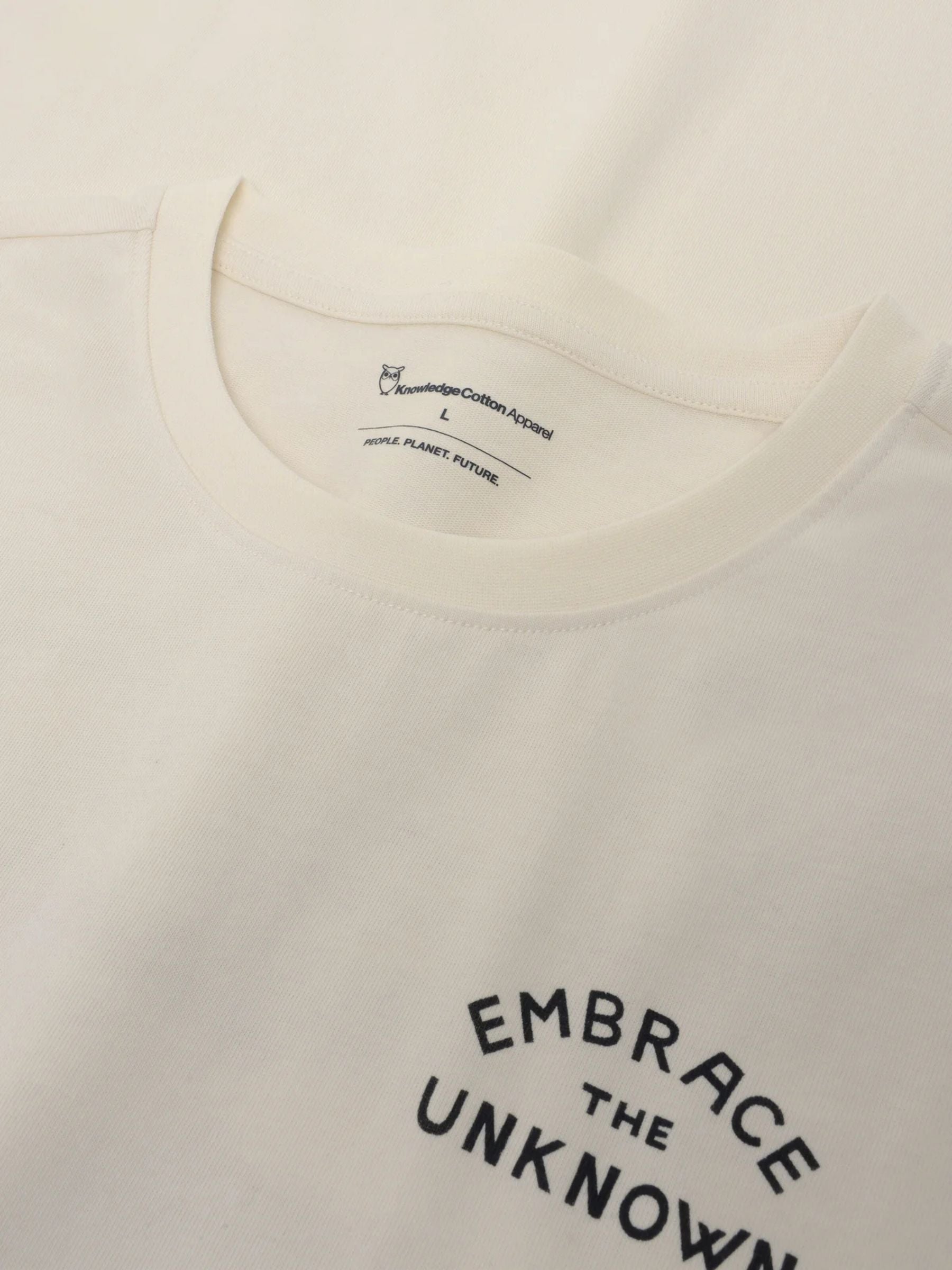 T-shirt stampata uomo bianco | Knowledge Cotton Apparel