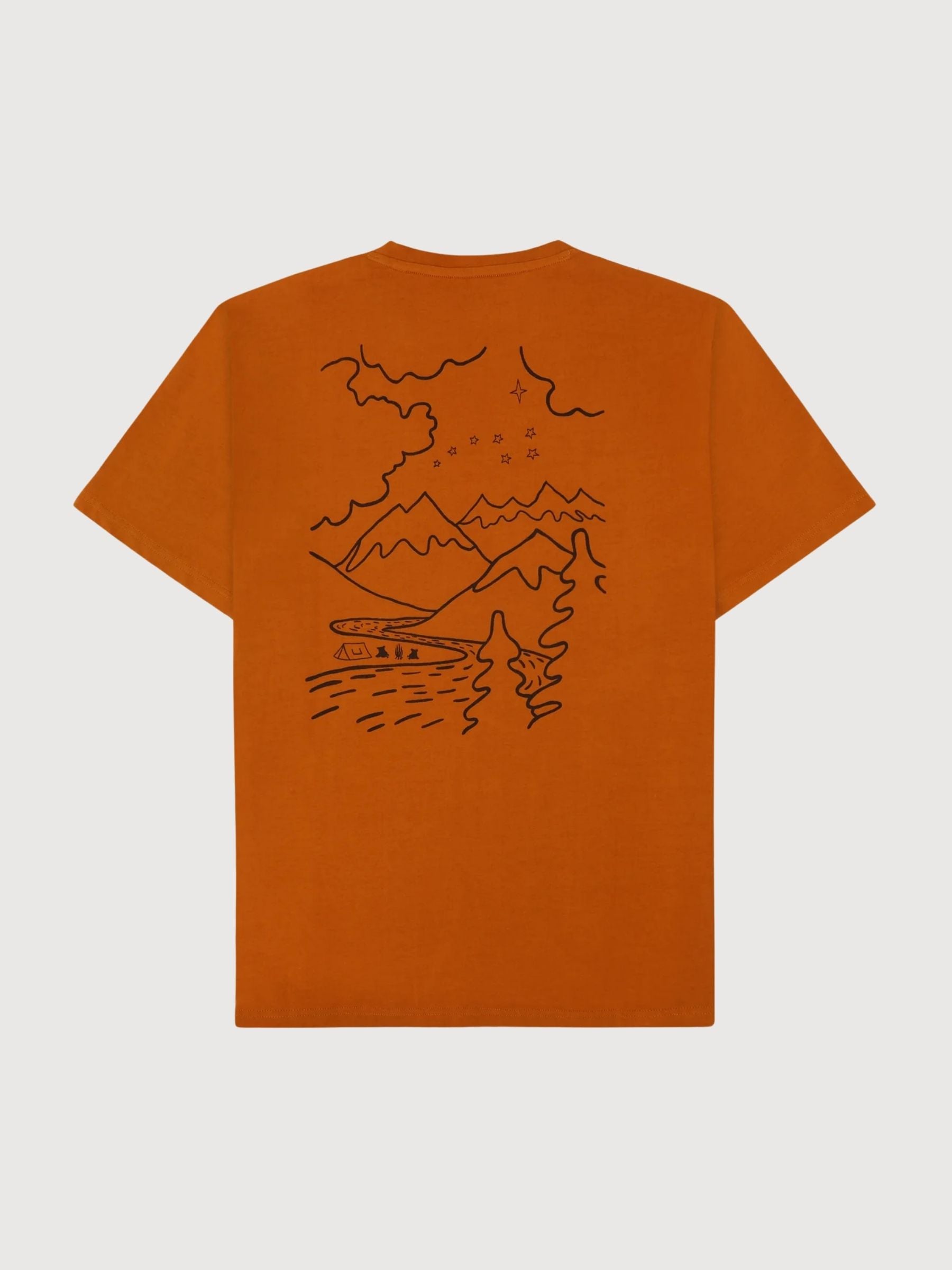 T-shirt con stampa uomo giallo | Knowledge Cotton Apparel