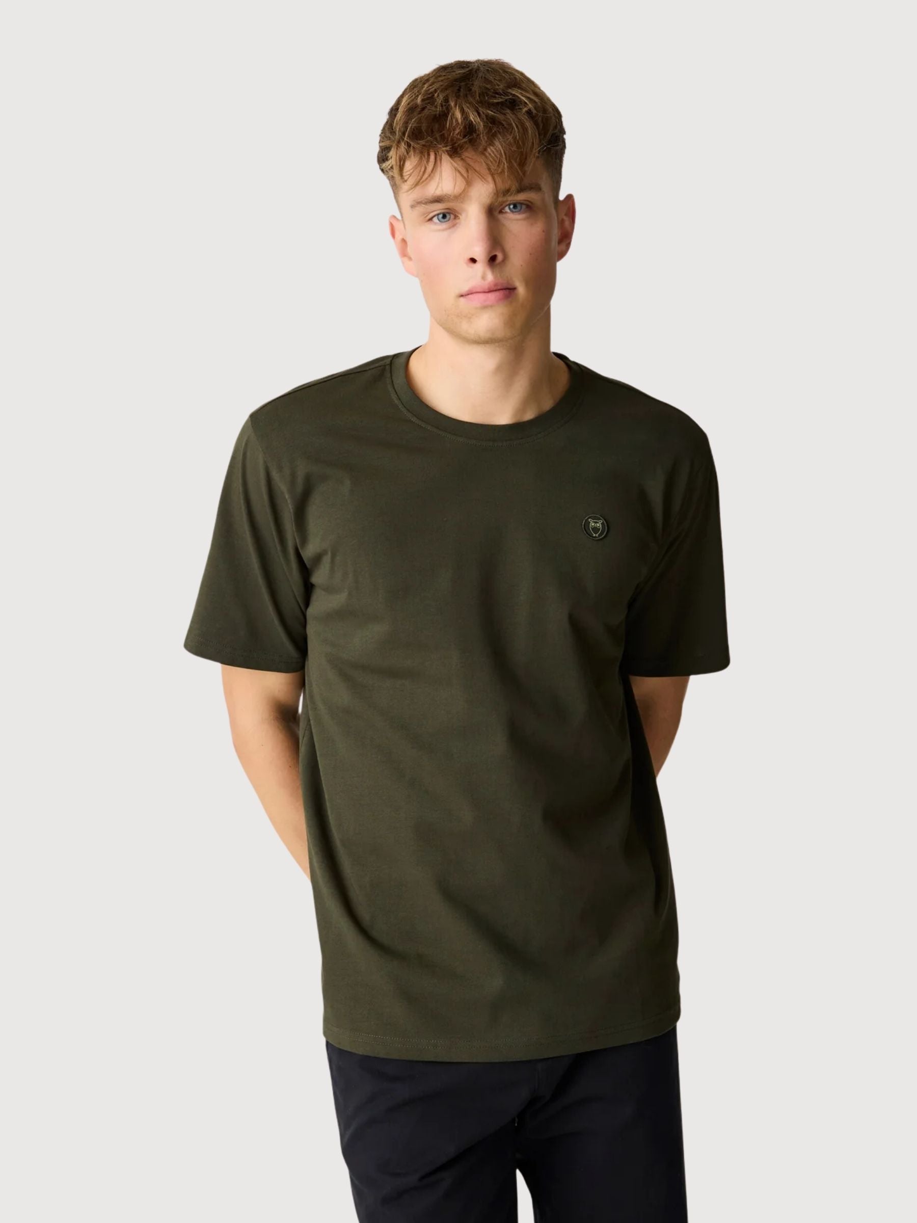 Maglietta Loke Green Man | Knowledge Cotton Apparel