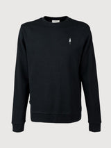 Tree sweater unisex Black Organic Cotton | Nikin