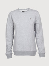 Tree Sweater Unisex Grey Melange Organic Cotton | Nikin