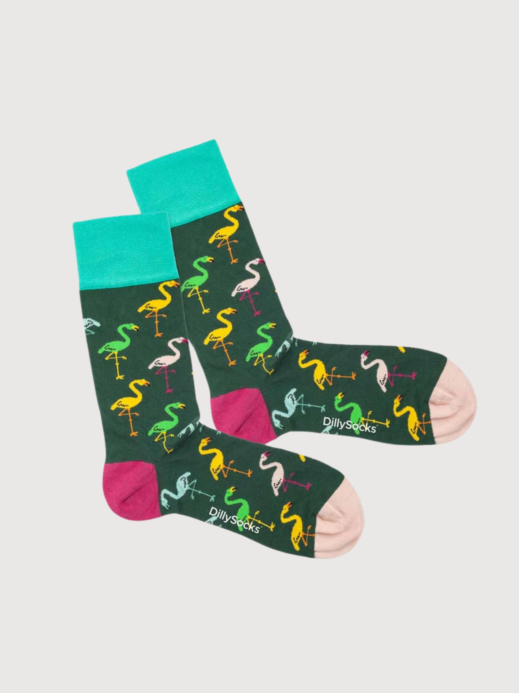 Flamingo Forest Calze Cotone Organico | Dillysocks