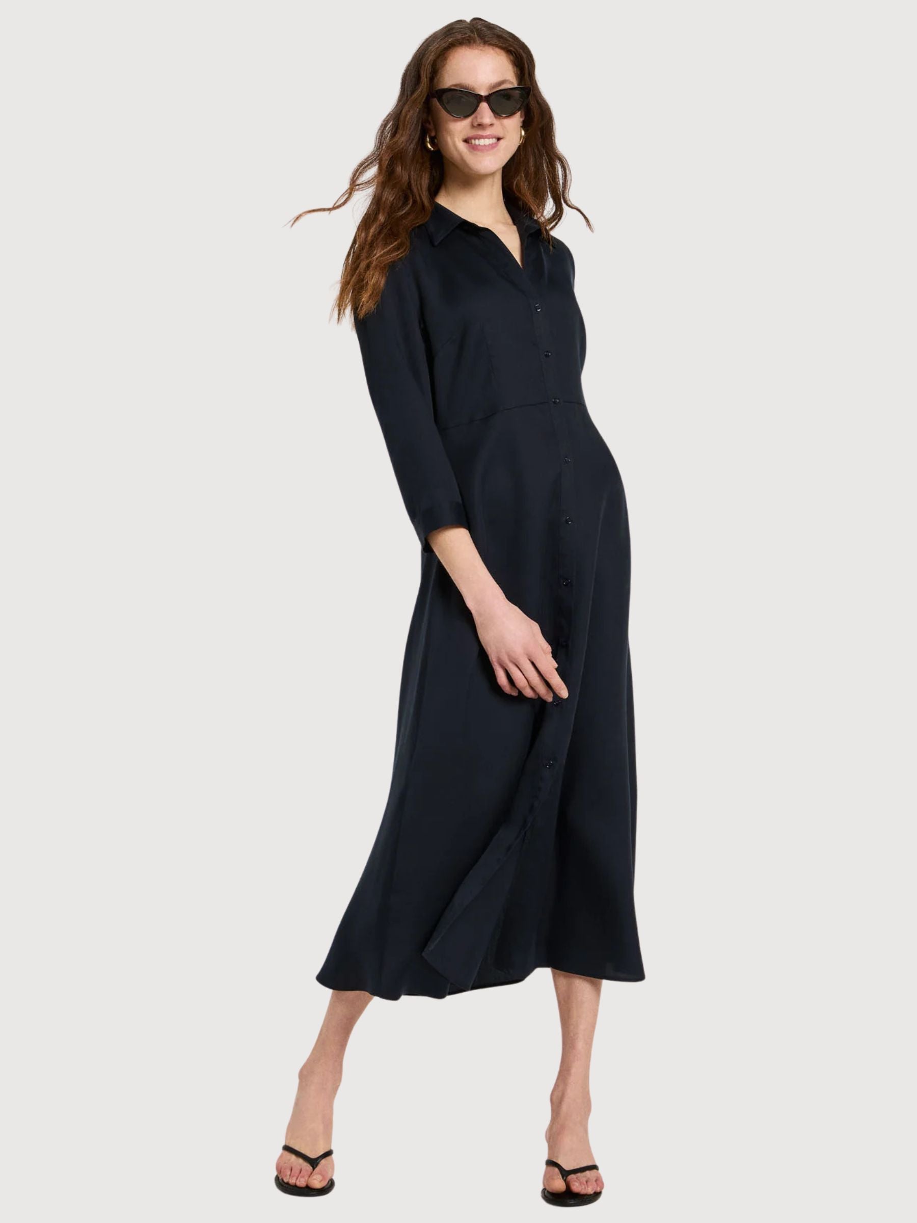 Midikleid aus TENCEL™ Midnight | Lanius