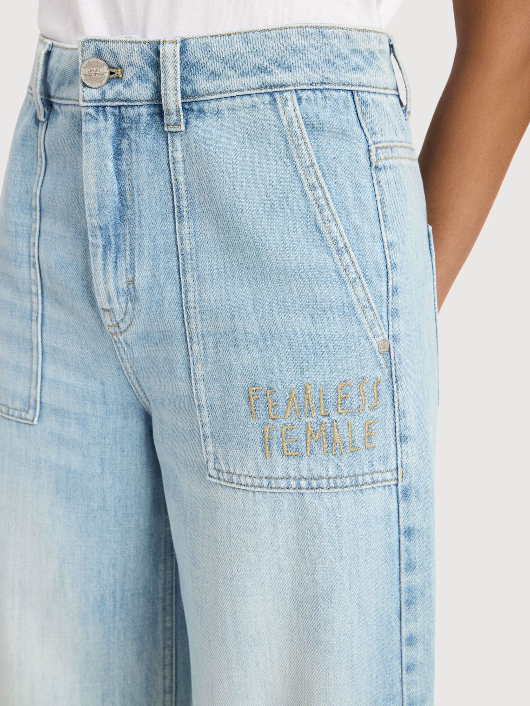 Jeans Tide Light Blue in Cotton | Lanius