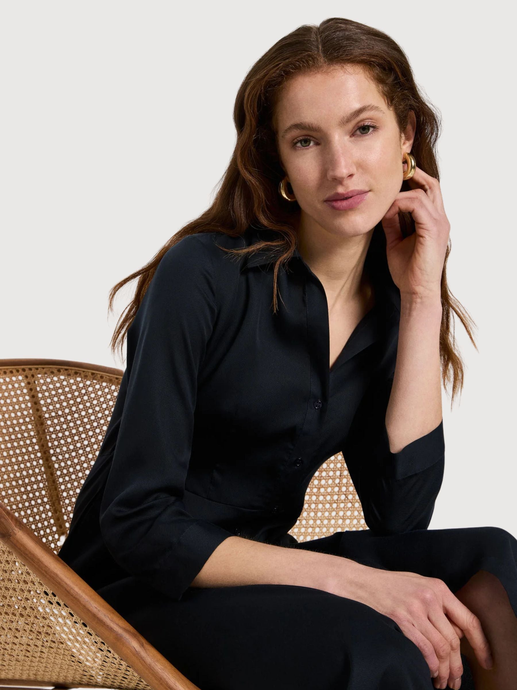 Midikleid aus TENCEL™ Midnight | Lanius