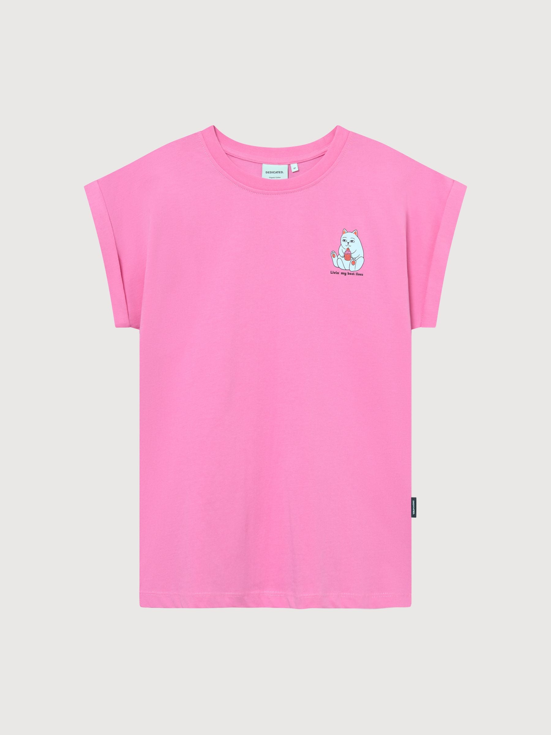 T-shirt Visby Best Lives Moonlite Pink | DEDICATED