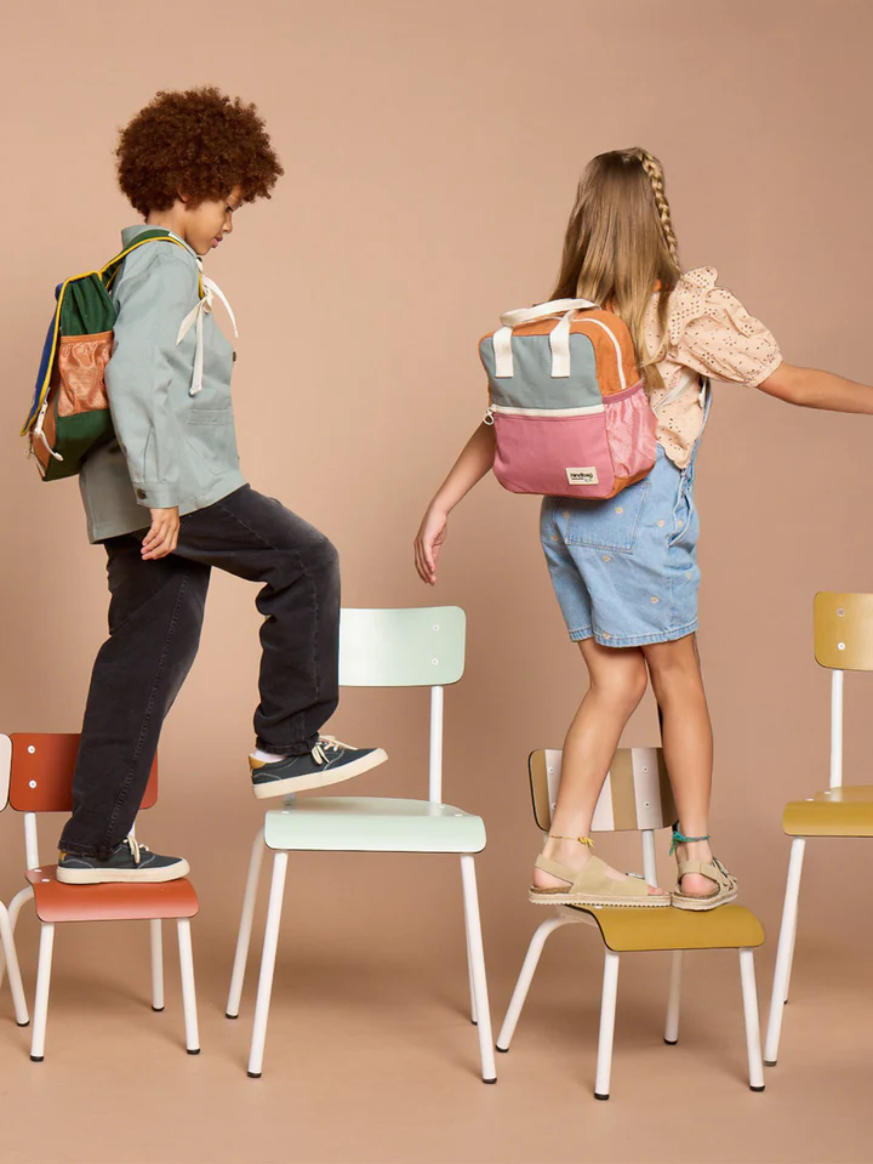 Arthur Backpack Tricolore Sauge