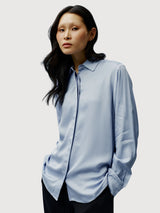 Selena Shirt Sky Blue | Makia