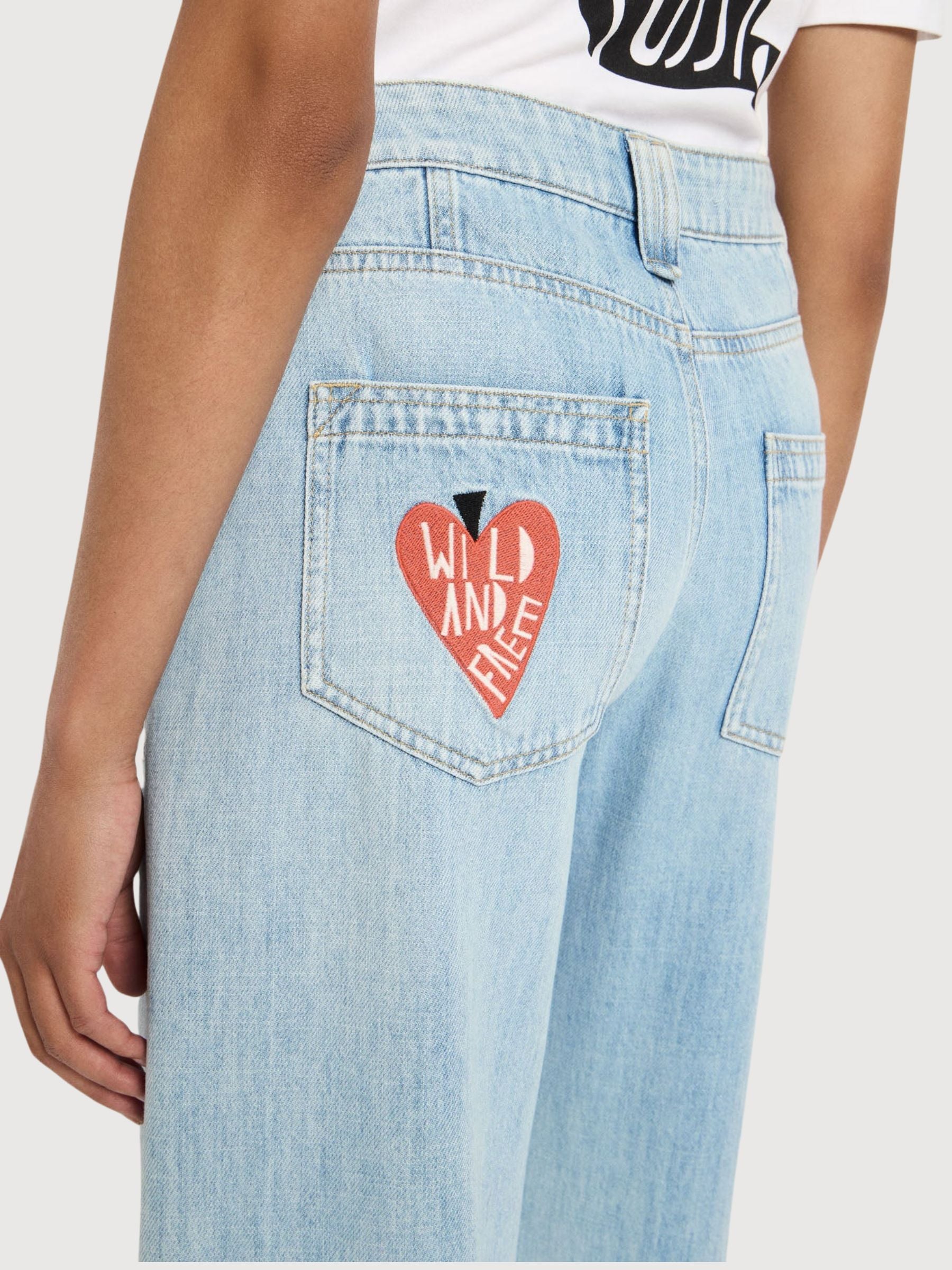 Jeans Tide Light Blue in Cotton | Lanius