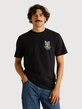 T-shirt Stockholm Cat And Noodles Black