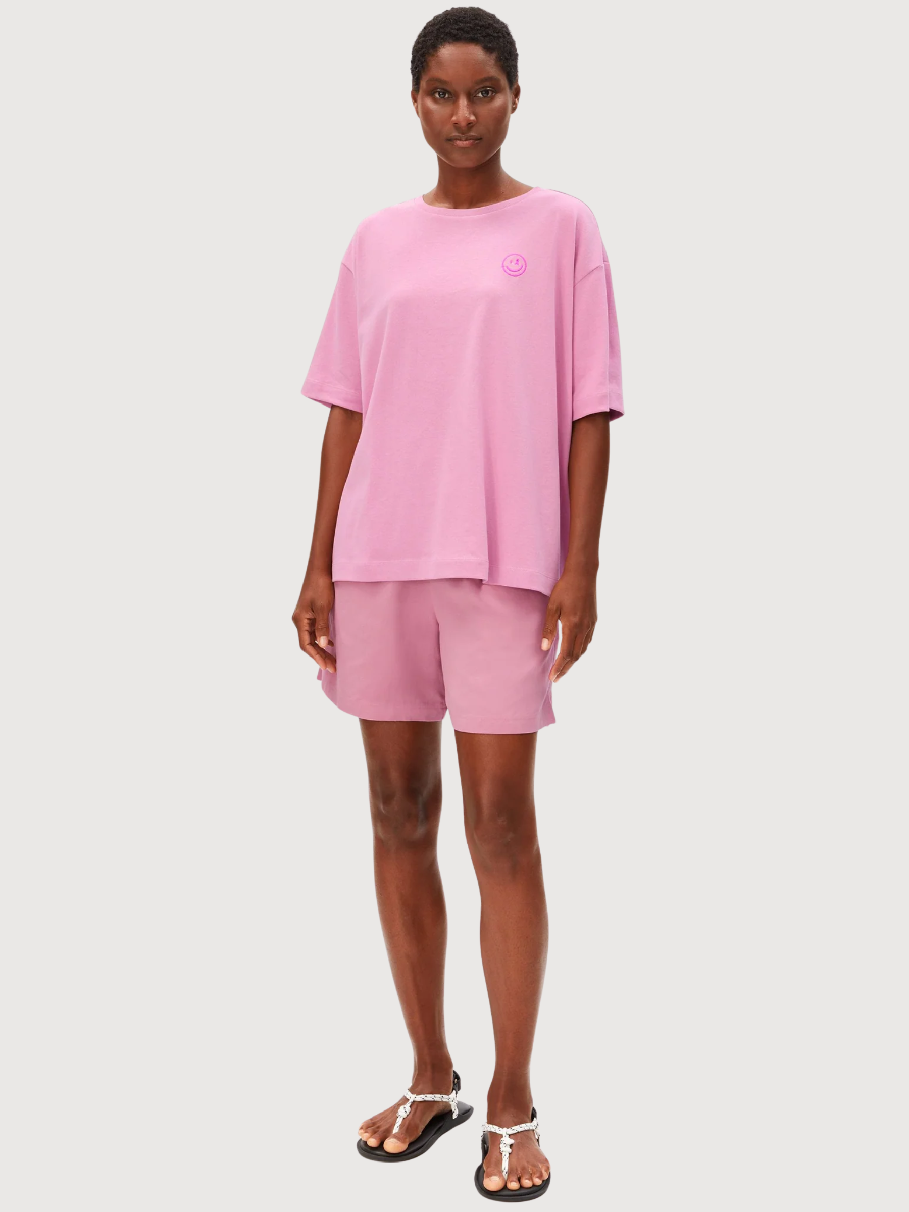 T-Shirt Giannaa Washed Berry | Armedangels