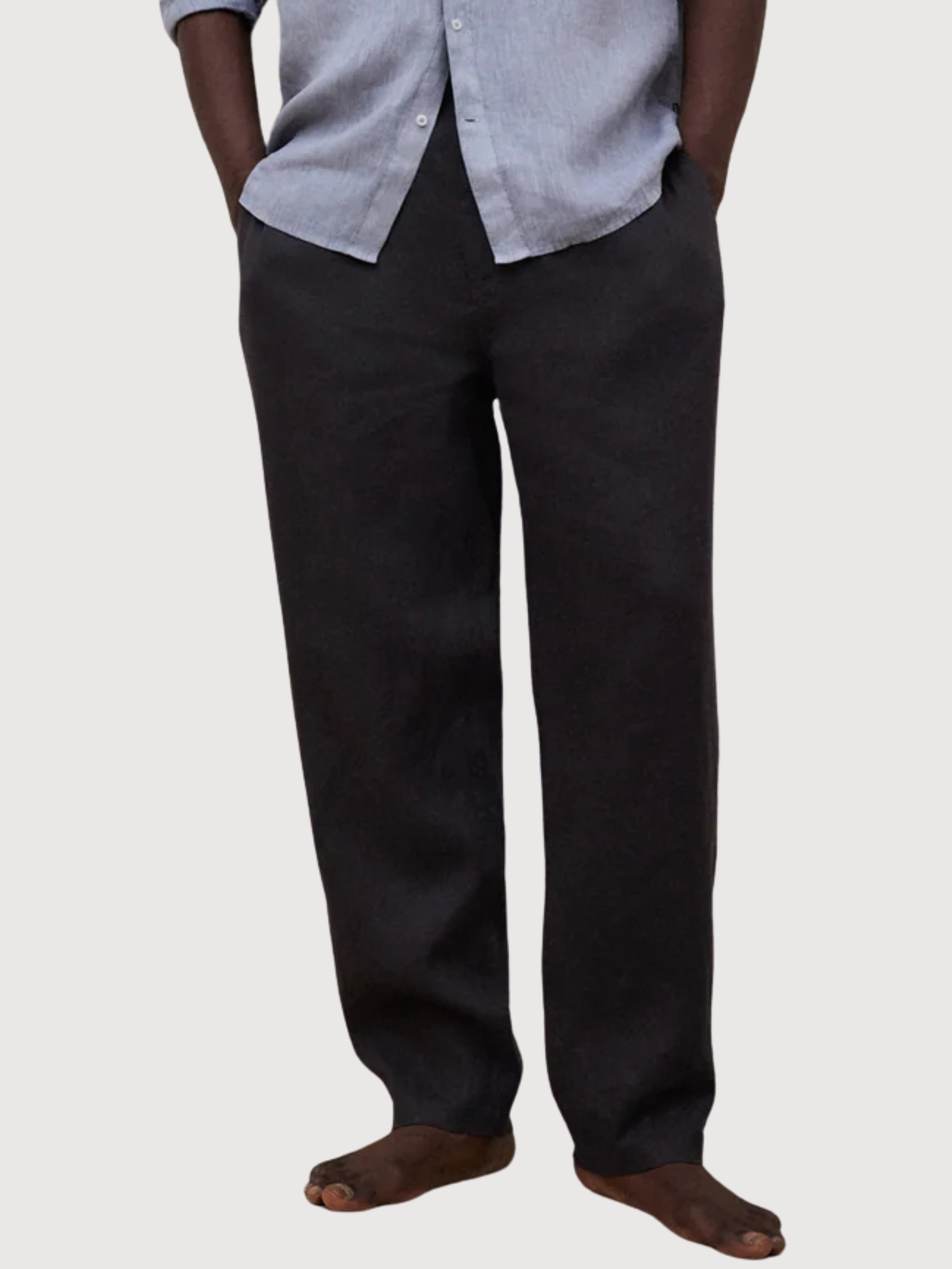 ETHIWIN LINEN PANTS MAN Asphalt | ECOALF