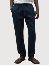 Trousers Ethica Navy in Linen | Ecoalf