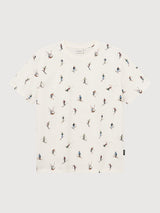T-shirt Stockholm Ski Team AOP Off-White | DEDICATED