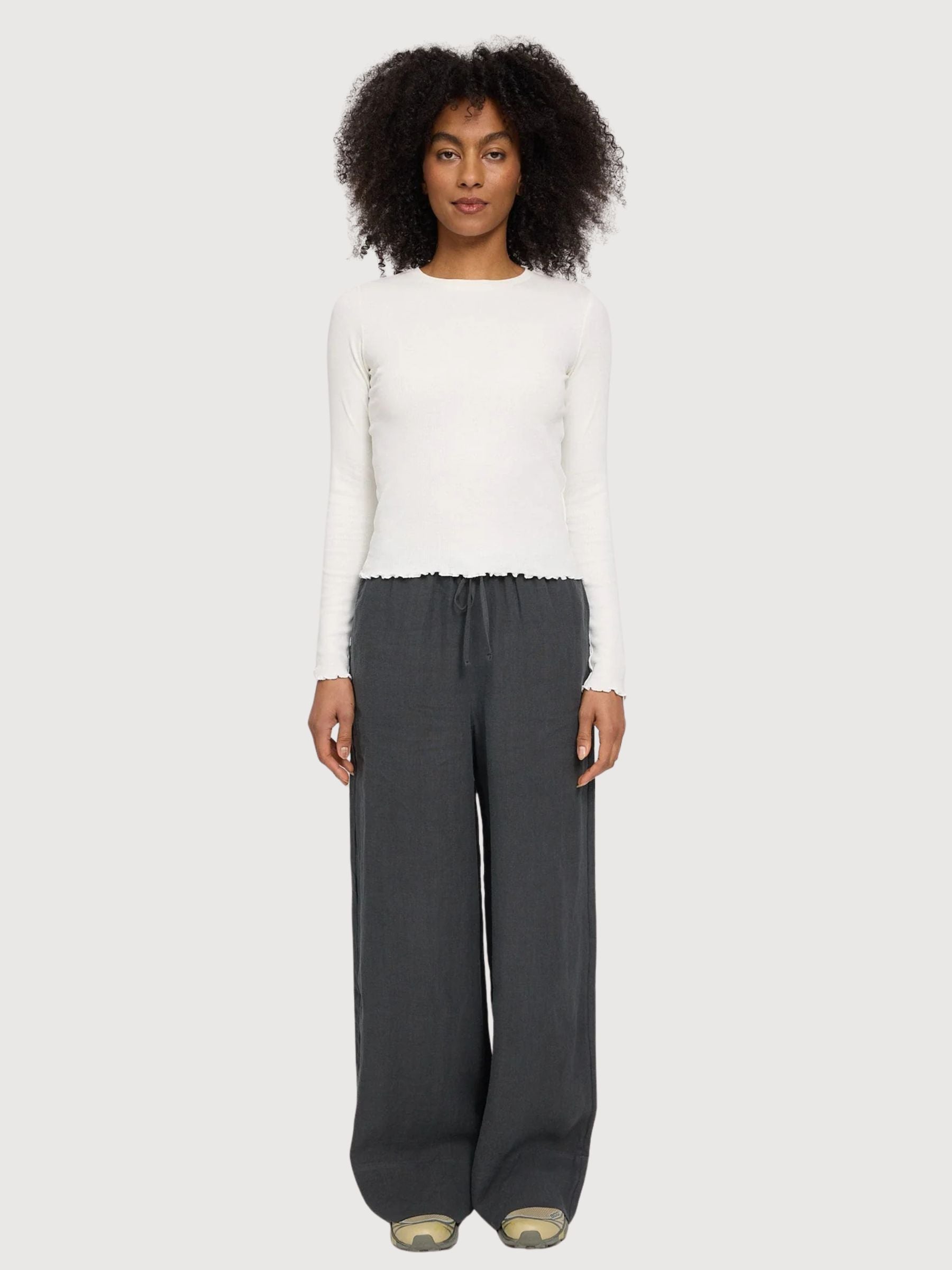 Longsleeve Babylock Hems Woman Offwhite | Mazine