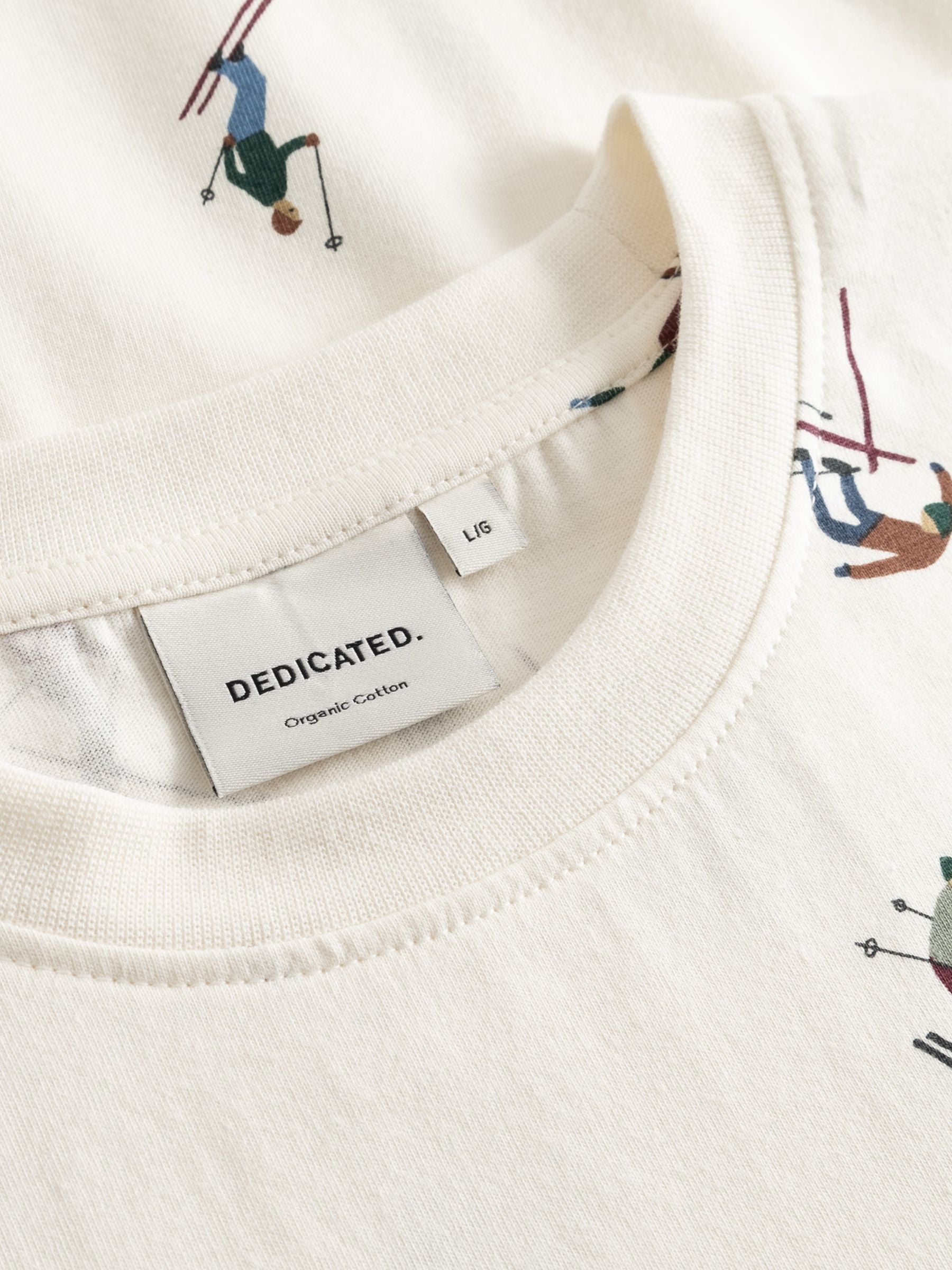 T-shirt Stockholm Ski Team AOP Off-White | DEDICATED