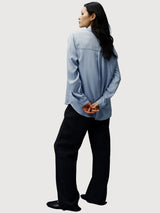 Selena Shirt Sky Blue | Makia