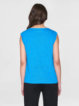 T-Shirt Fold Up Blau Bio-Baumwolle | Knowledge Cotton Apparel