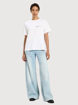T-shirt Statement Cat Off White in Cotton | Lanius