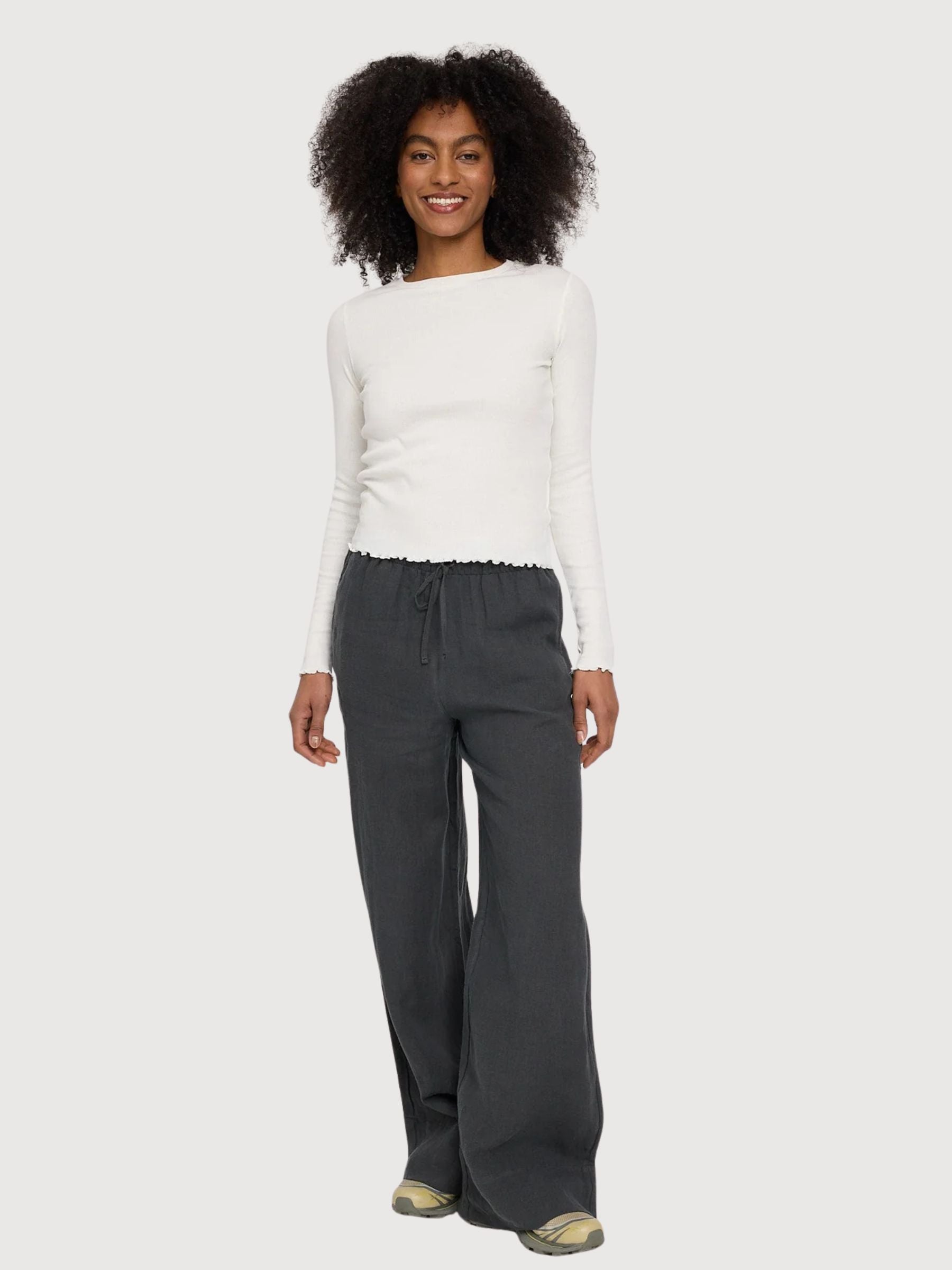 Longsleeve Babylock Hems Woman Offwhite | Mazine