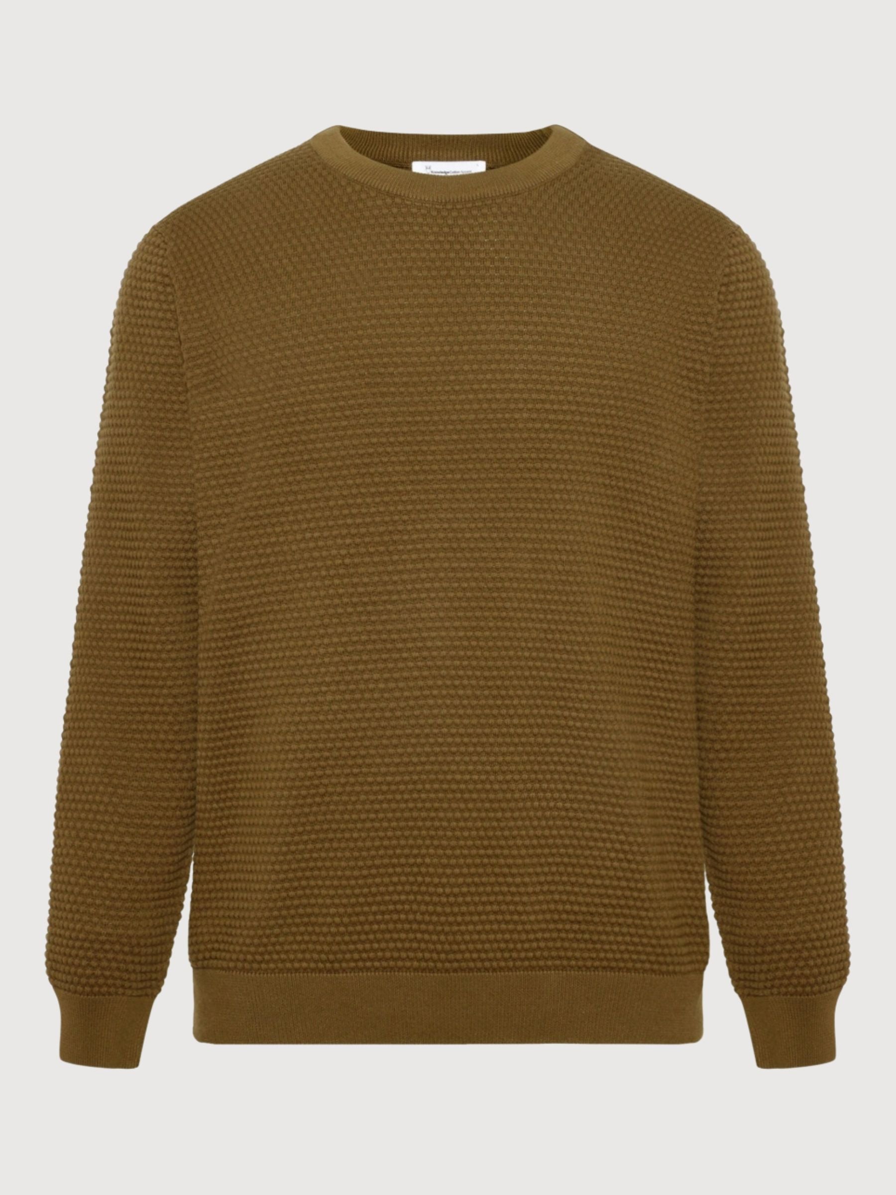 Vagn Pullover Olive Herren | Knowledge Cotton Apparel