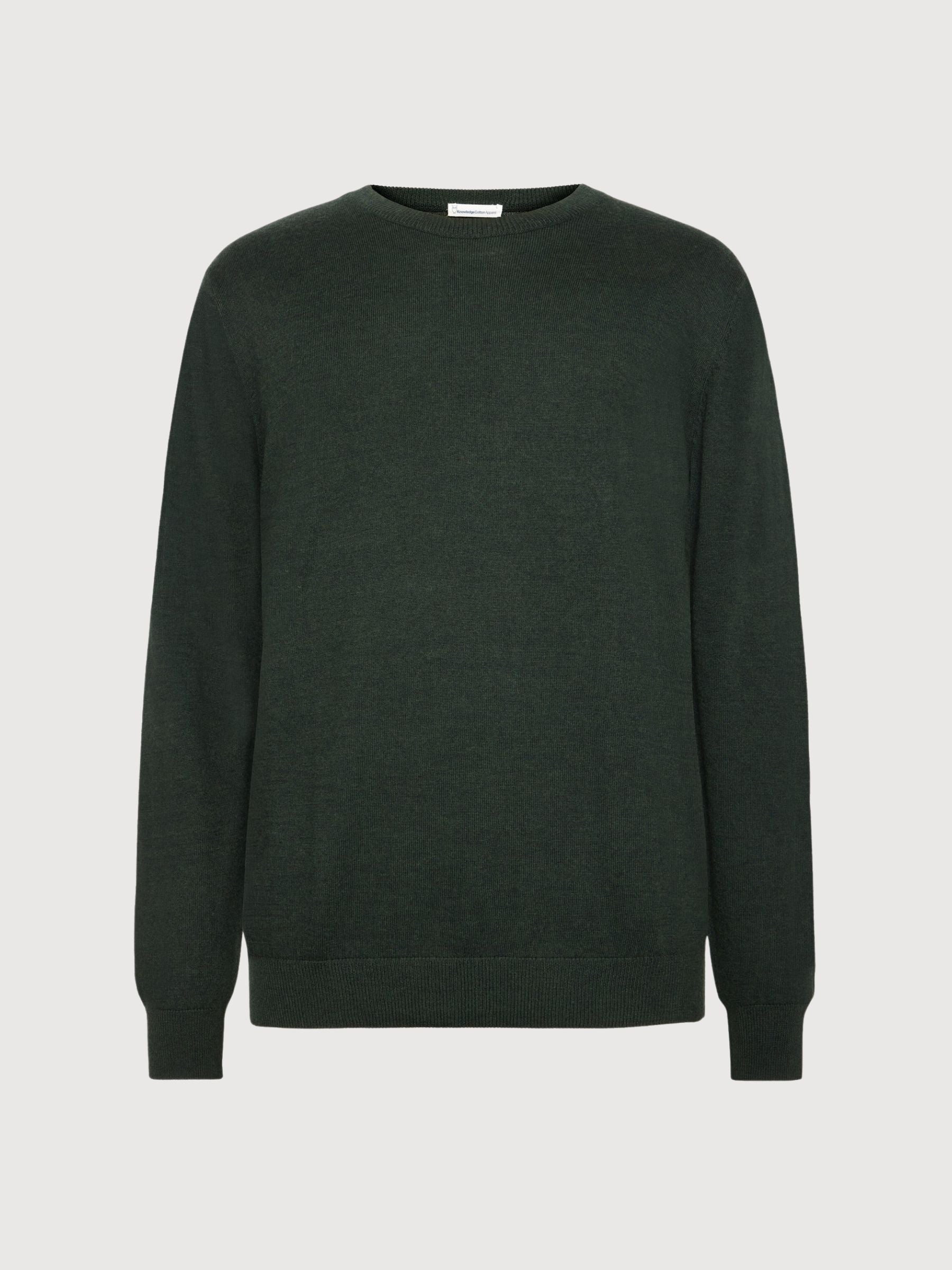 Pullover Merino Verde | Knowledge Cotton Apparel